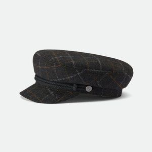 Brixton Fiddler Cap | Black/Dark Brick | L